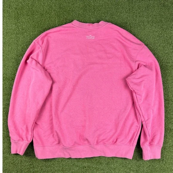 Nike Pink Crewneck Sweatshirt Dri Fit Swoosh Logo‎ Long Sleeve XS - Picture 4 of 11
